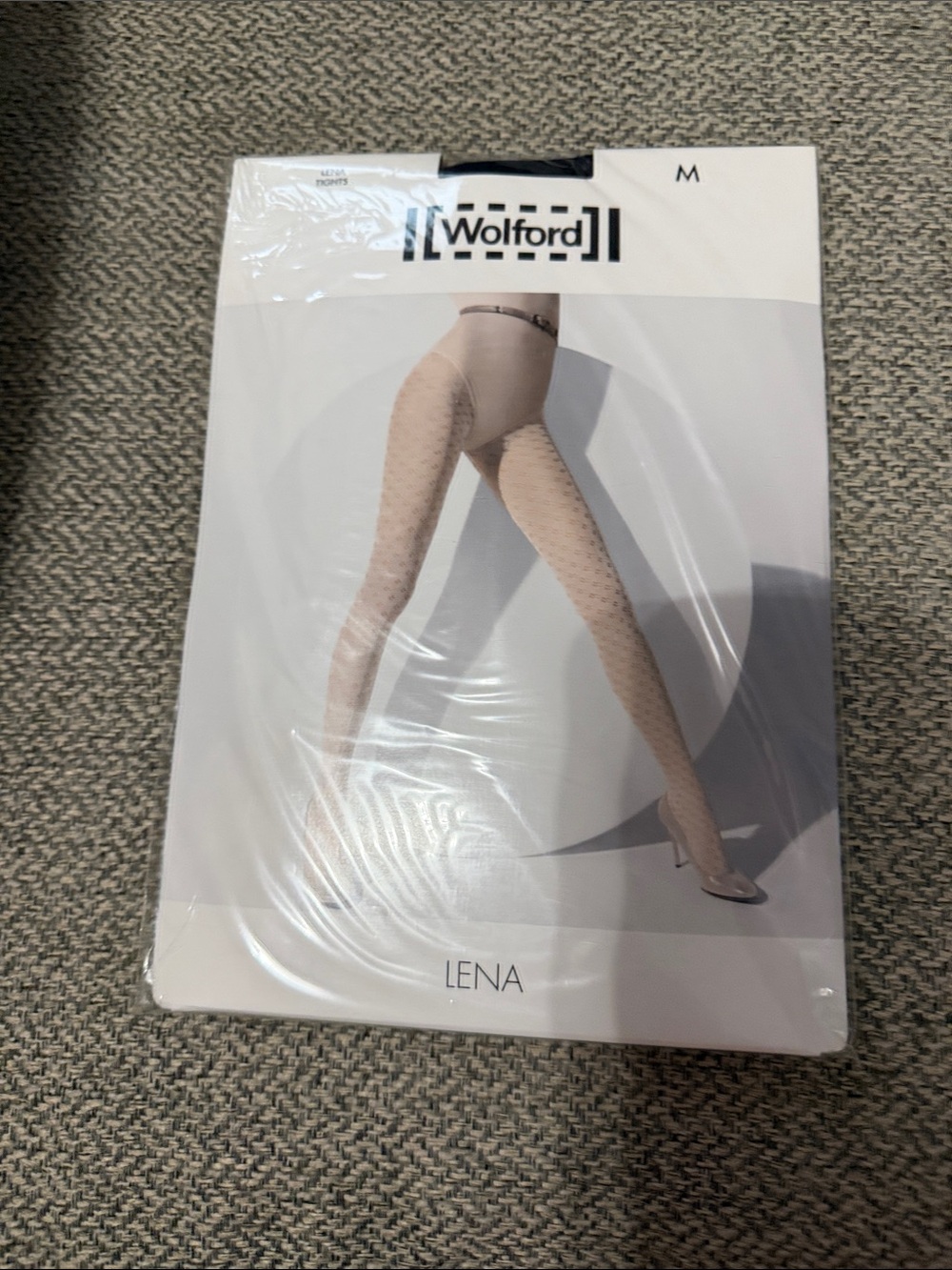 Wolford Lena Sheer Patterned Tights – Black